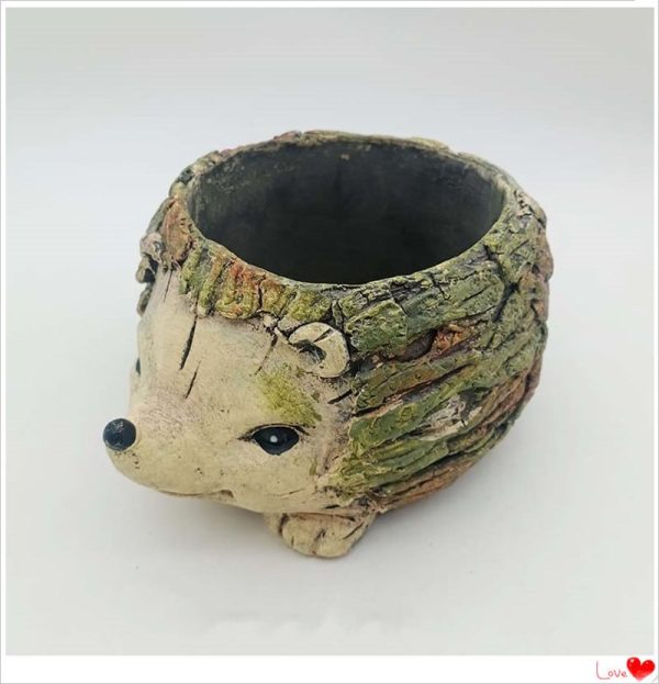 extra small animal cement flower pot succulent indoor plant ornament 7